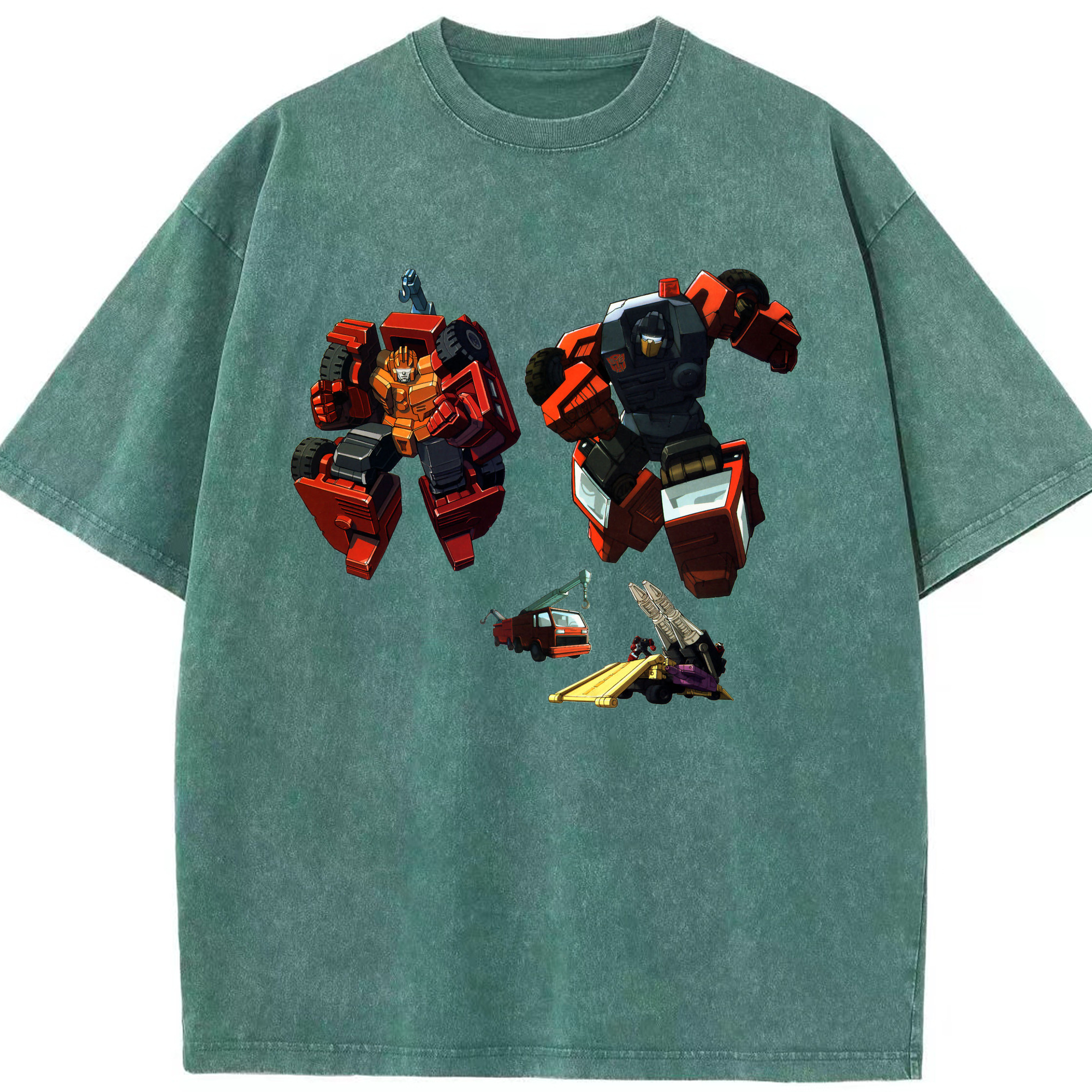 （画像用）  綿100% ヴィンテージ風 半袖Tシャツ（フロントプリント）
